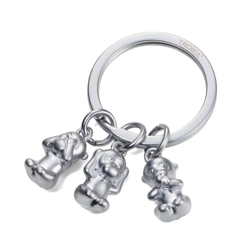 Three Monkey Keyring