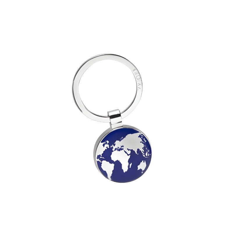 Around the World Globe Keyring