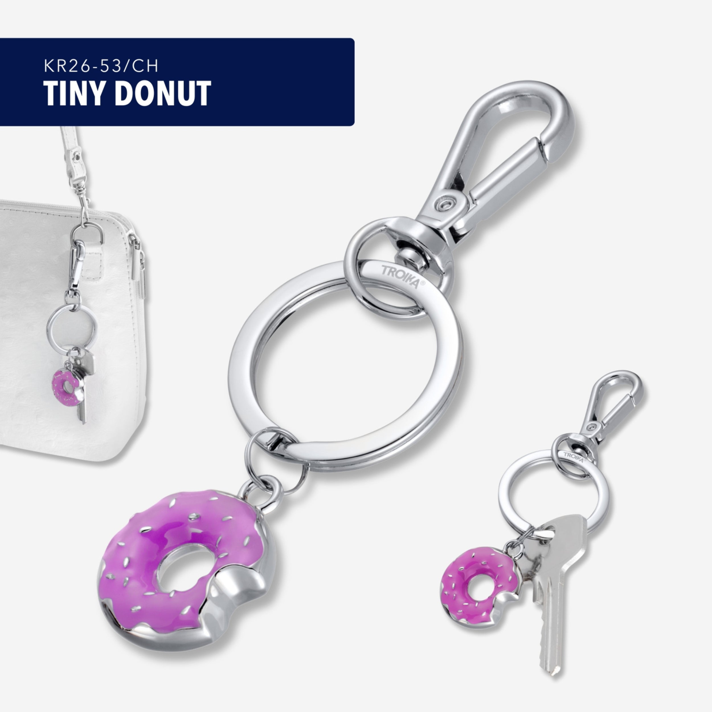 Troika Tiny Donut Keyring