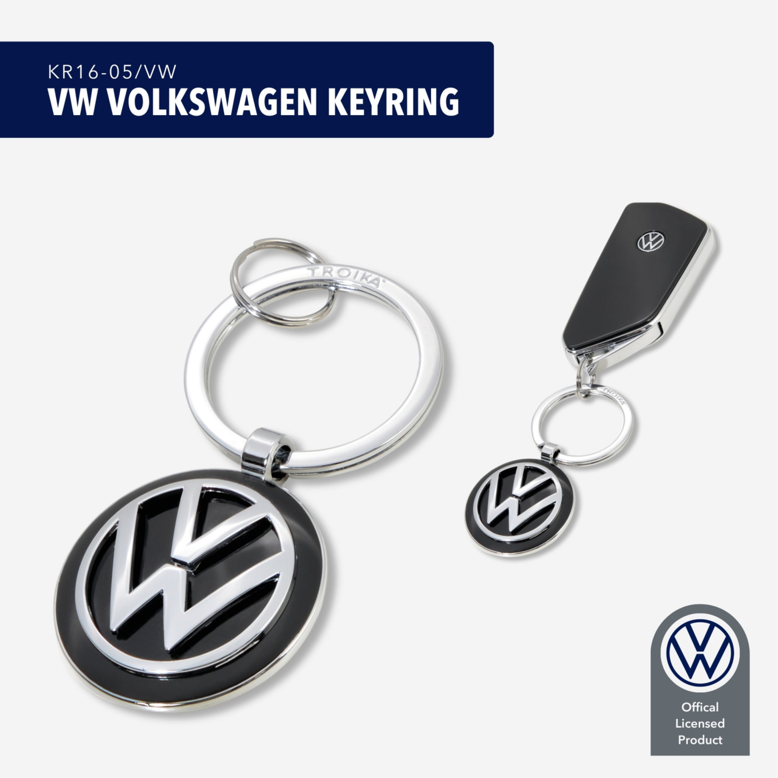 Troika VW Logo Keyring
