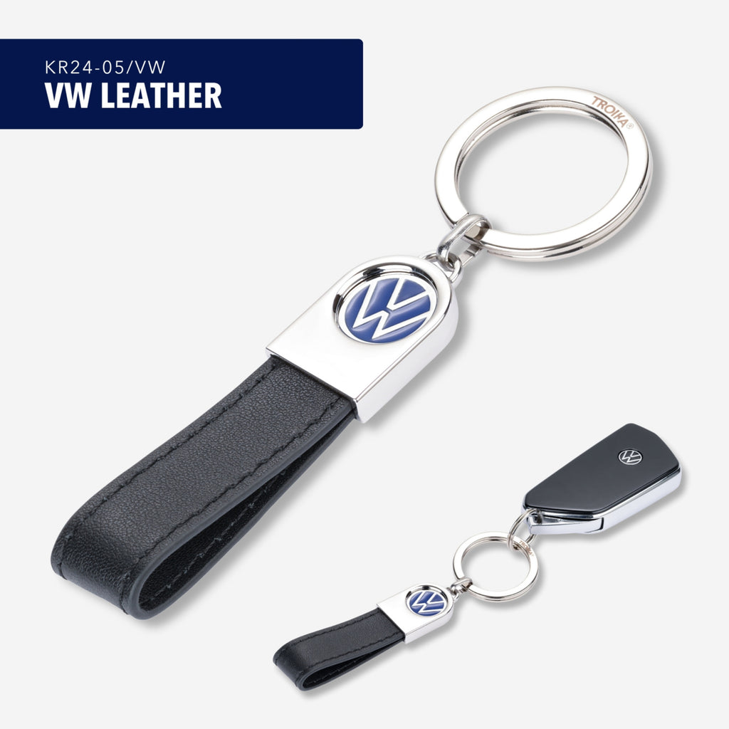 Troika VW Leather Strap Keyring (TRKR24-05)