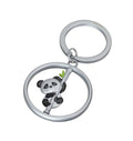 Spinning Panda Keyring